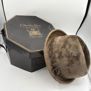 Vintage Charles Knox The Imperial Stetson Monarch Hazel Fedora hat size 7 1/8